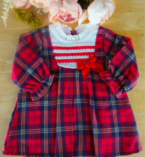 Baby girl tartan dress red - baby,