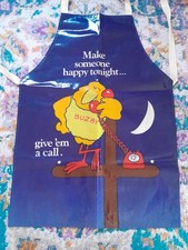Vintage Buzby British Telecom Mascot PVC Apron 1979 Rare Collectable