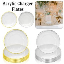 Acrylic Charger Plates Gold/