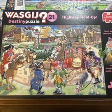 Wasgij 21 Destiny 1000 Piece Jigsaw Puzzle Highway Hold-Up Complete + Solution