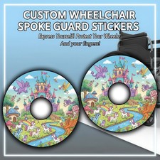 Wheelchair Spoke Guard Sticker