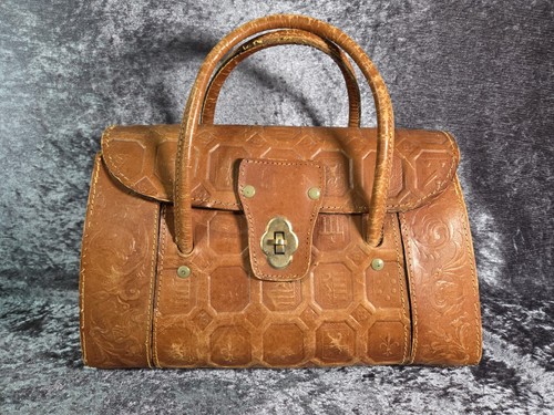 Vintage women brown - vintage, tooled