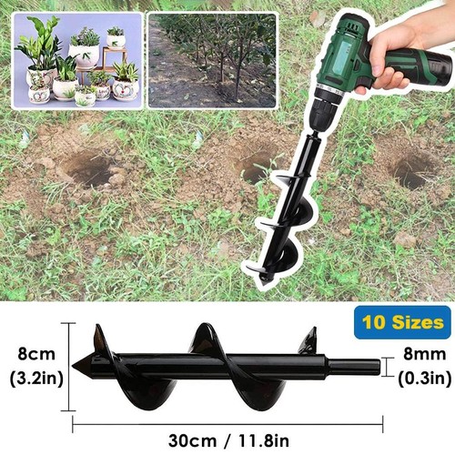 Sizes planting auger spiral - sizes,