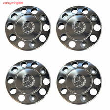 4Pcs Stainless Steel Wheel Trims Covers 22.5" For Mercedes Truck/Bus