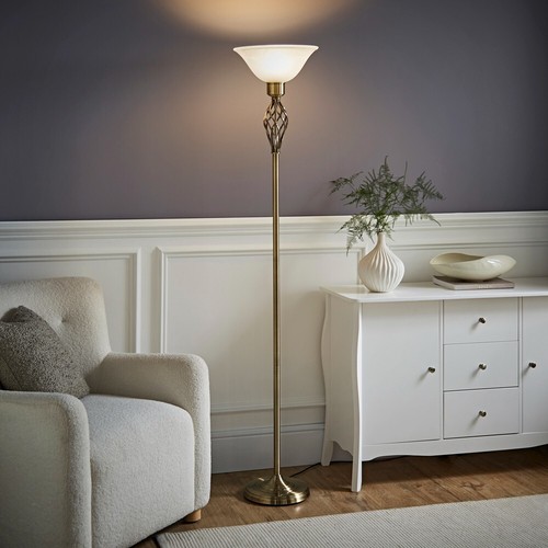Traditional barley twist floor - traditional,