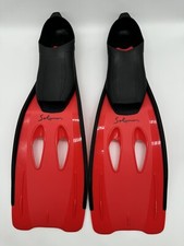 Solmar Swim Fins Flippers Snorkelling Diving Size 38-39 Mens | With Carry Bag