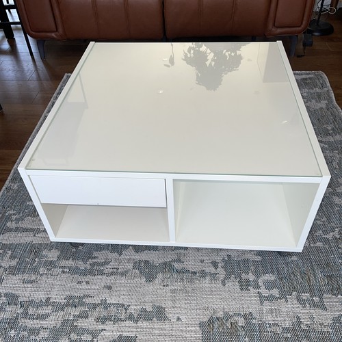 Ikea large coffee table white - ikea,