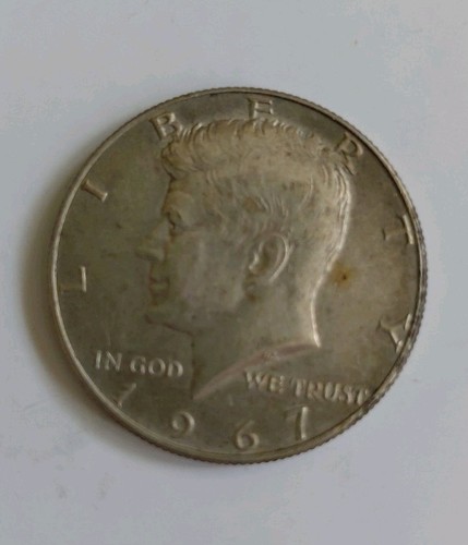 1967 kennedy half dollar coin - half,