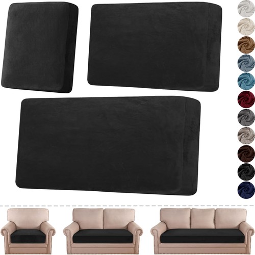 Stretch velvet couch cushion - stretch,