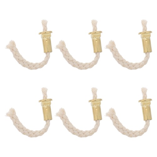 6pcs metal wick - holder, tube