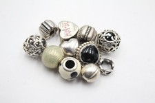 Pandora Sterling Silver Charms Disney Heart Cutwork Enamel Drop Stoppers x 10