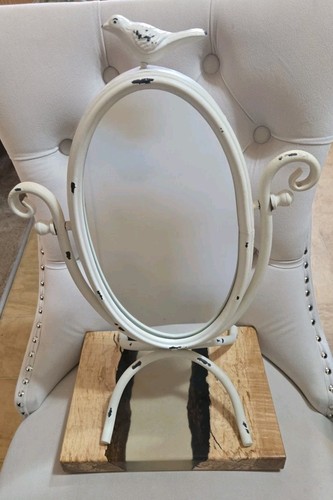 Metal vanity mirror - vanity, swivel