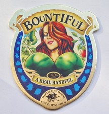 WYCHWOOD BREWERY, BOUNTIFUL BEER Pump Clip.