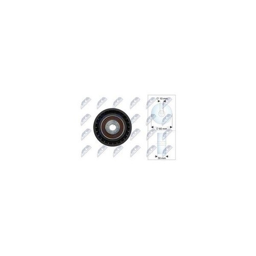 Timing belt deflection pulley - timing,