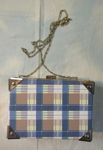 Credi tartan box tote - tartan, bag
