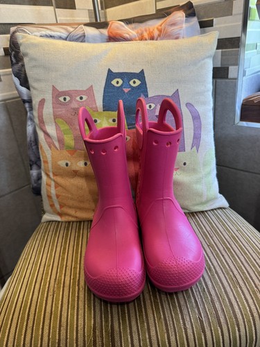 Pink crocs wellies - pink,