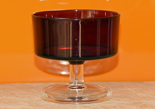Vintage ruby red luminarc - ruby,