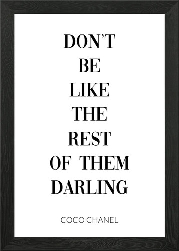 Coco chanel quote framed - coco,