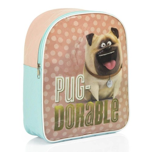 Children backpack pug - backpack, dog