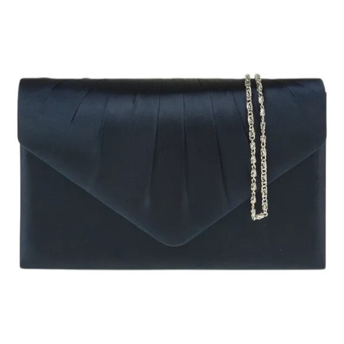 Women pleated satin clutch - women,