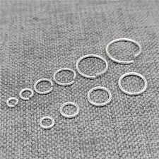 Bulk 925 Sterling Silver Open or Closed Jump Rings Outer Diameter 2.5mm to 16mm
