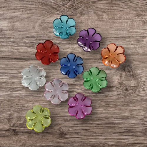 Acrylic clear flower shape 2 - clear,