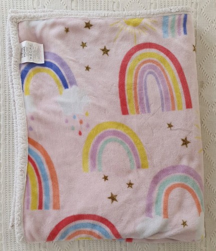 Blanket fleece rainbow sun - blanket,