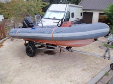 Avon searider 4m rib boat and trailer
