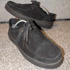 Clarks Men's Black Suede Court