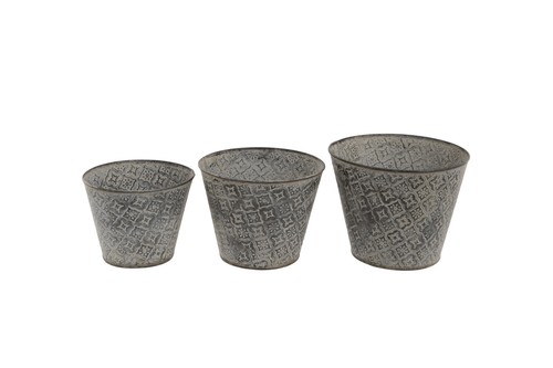 Set 1 galvanised zinc - 1,