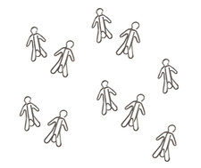 Man Person Shaped Paperclips X