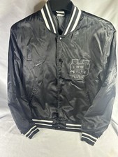 Vintage/Rare Nike Sportswear NSW Satin Destroyer Varsity Jacket. Black. Medium.