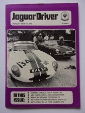 JAGUAR DRIVER Magazine August 1975 Edition 181