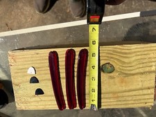  NOS  three Translucent Red