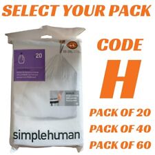 Simplehuman Bin Liners H Code