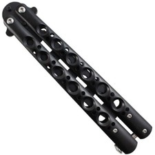 Metal Butterfly Balisong Toy Knife Steel blunt Training Dull Tool Practice Get 2