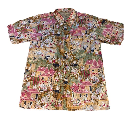 Vintage thai silk shirt - thai, m