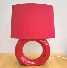 Lamorna Touch Lamp Red Ceramic