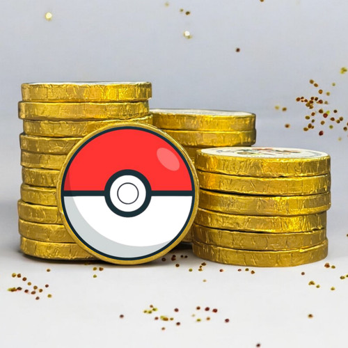 Pokemon milk chocolate coins - chocolate,