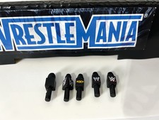 WWE Microphone X5 Wrestling Figure Accessories Bundle Mattel Jakks WWF COMB P&P