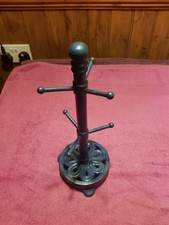 Vintage used blue cast iron