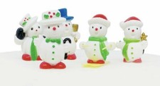 5 x mini snowmen / snowman