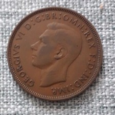 1947 George Vl  Pre-Decimal Penny - VGood condition for coin of this age.