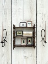 Antique Mahogany French Wall Shelves