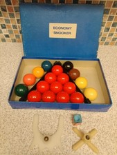 ECONOMY SNOOKER BALLS SET