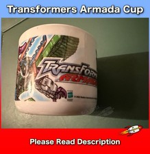 Transformers Armada Children's Cup Plastic Spearmark / Hasbro 2002 (SOLD USED)