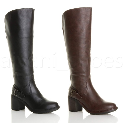 Womens ladies block high heel - block,