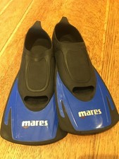 Mares Unisex Short Snorkelling Swim Training Fins Aids Flippers Size 3-4 34-35