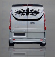 Ford Transit Custom Rear Door Union Jack & Contour Decal – Vinyl Graphics Kit