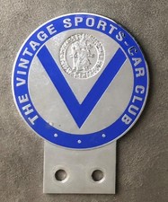 The Vintage Sports VSCC Motor Automobile Car Club Enamel Badge Emblem